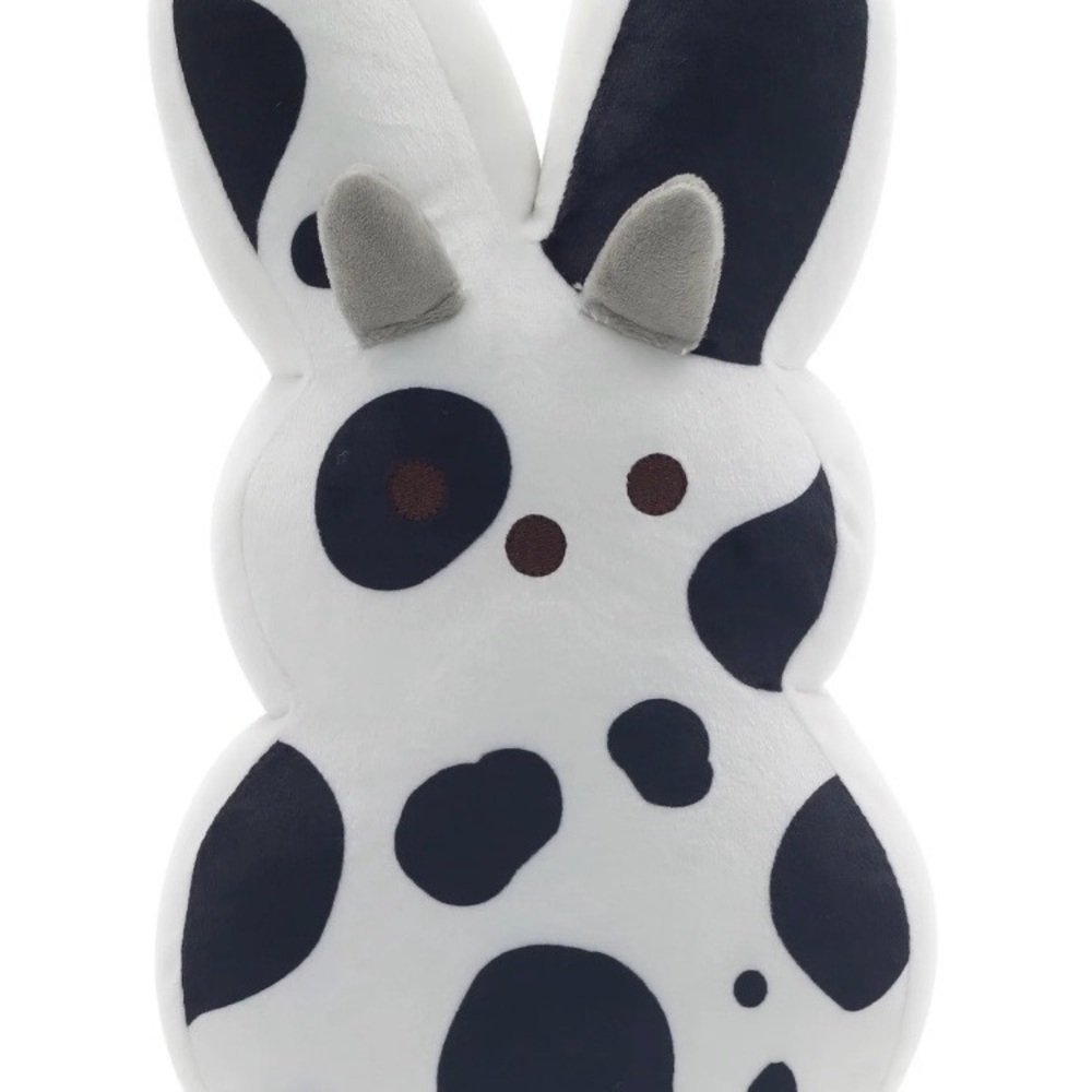 PEEPS® 12-Inch Dress-Up Bunny Plush Toy — Spotted Cow